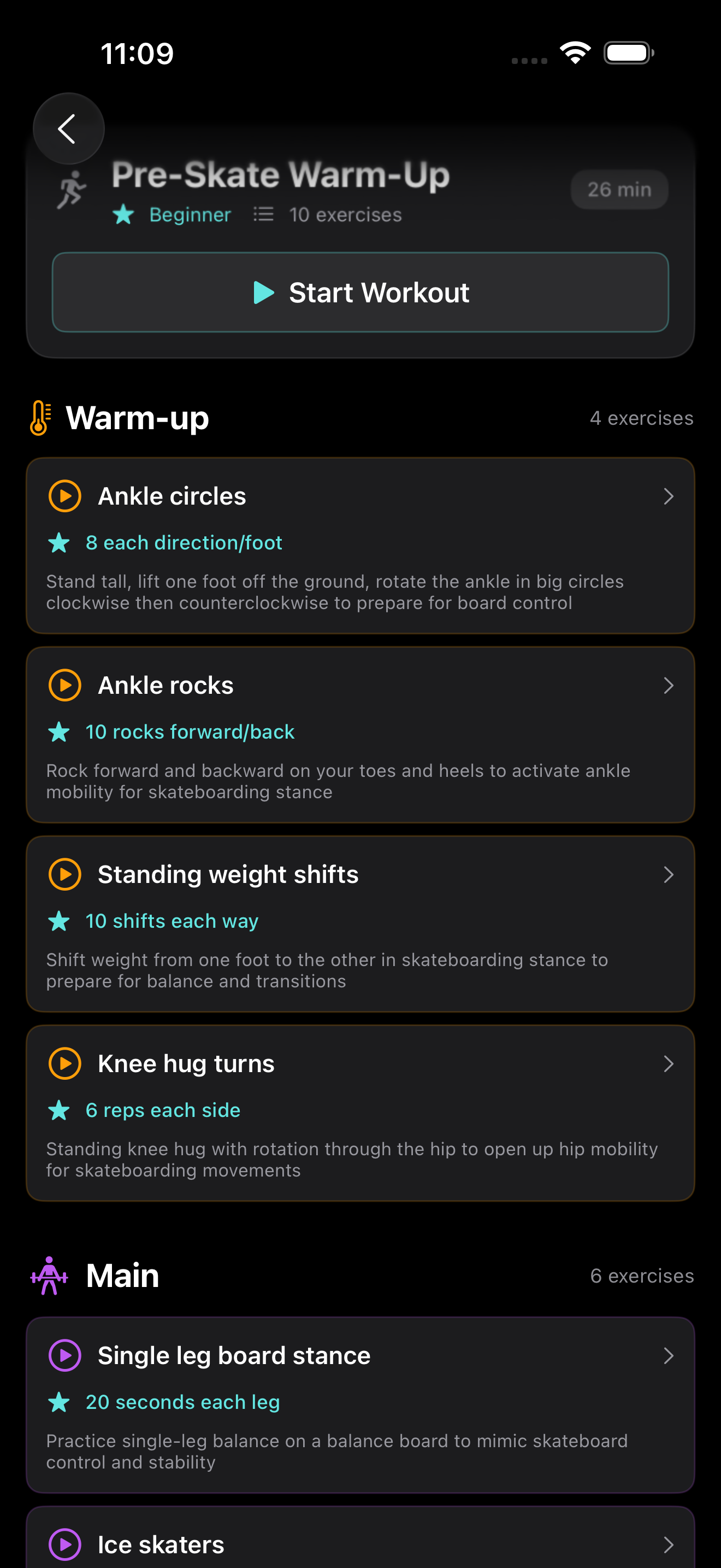Workout Details